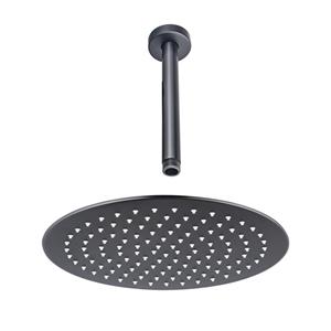Fortifura Calvi Hoofddouche - 30cm - rond - plafondarm 20cm - Geborsteld Gunmetal PVD pvd SW1139123/SW720558