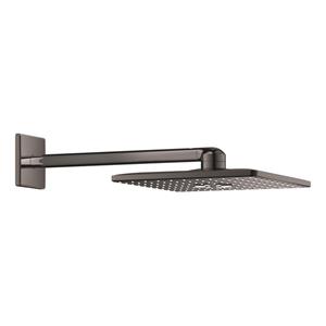 Grohe Rainshower SmartActive 310 Cube hoofddouche - 31x31cm - vierkant - wandarm 43cm - 2 straalsoorten - hard graphite (antraciet) 26479a00