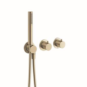 Crosswater MPRO Module Douchekraan - inbouwdeel 2 functies - handdoucheset - messing geborsteld PROMOD1701TRIMF