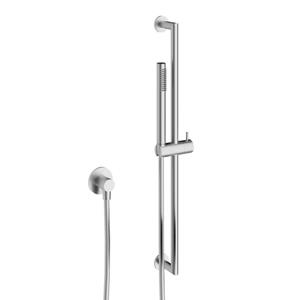 Crosswater 3ONE6 Design handdoucheset - glijstang - staafhanddouche - gladde doucheslang - wanduitloop - RVS TS803S