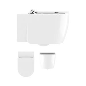 Crosswater Kai X Wandcloset - 36.5x55.5cm - spoelrandloos - wit KL6216CW