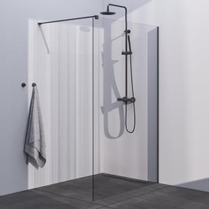 Brauer Gunmetal Season Inloopdouche - helder glas - 120x200cm - gunmetal geborsteld GS-ISMP1H120200GM