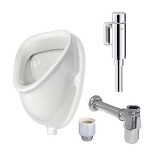 Grohe urinoirset met Sanicare urinoir rondo spoeler 0510394/0510327/0729222/sw17835/0700009