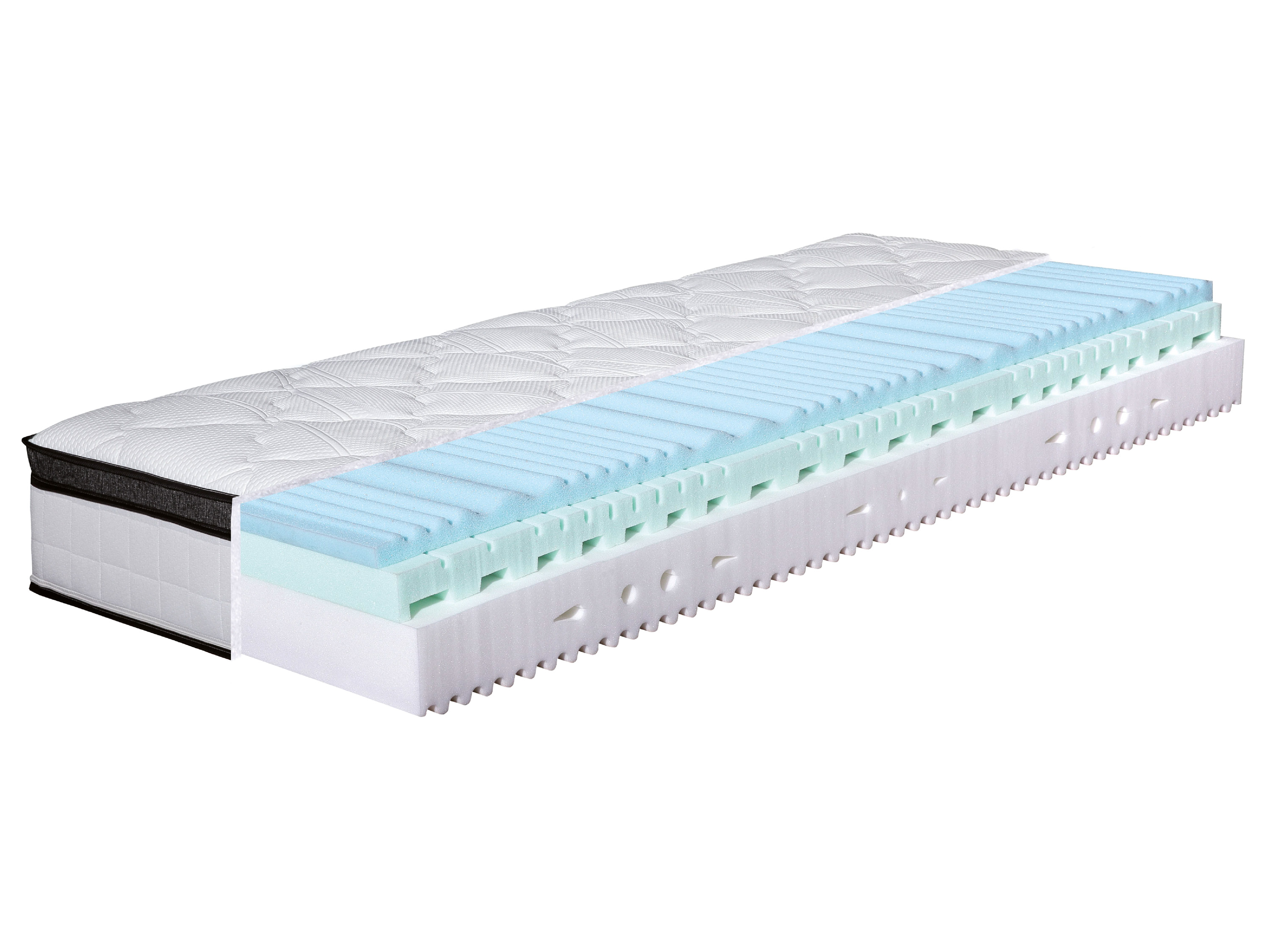 Hn8 schlafsysteme 7-zones koudschuimmatras met gelschuimtopper SUPREME (Stevig (H3), 160 x 200 cm)