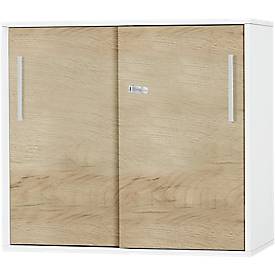 Schäfer Shop Select Schäfer Shop  Select SET UP aanbouw-/opzetschuifdeurkast, 2 OH, B 800 x D 420 x H 726 mm, wit/eikendecor