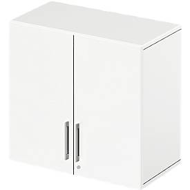 Schäfer Shop Select Schäfer Shop  Select Opzetkast LOGIN, 2 ordnerhoogten, handgreep onderaan, B 800 x D 420 x H 726 mm, wit/wit