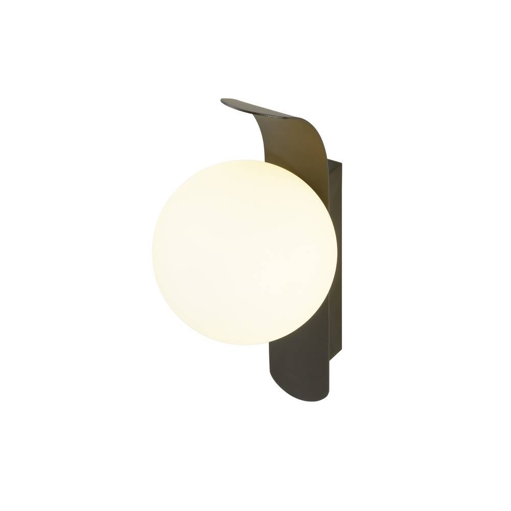 SLV Zwarte wandlamp Sun bol 1008124