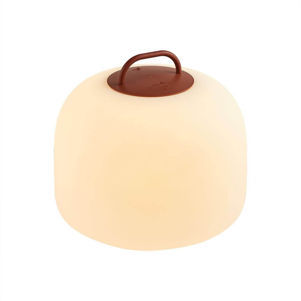 Nordlux Tafellamp Kettle To-Go oplaadbaar wit met rood Ø 36cm 2018013002