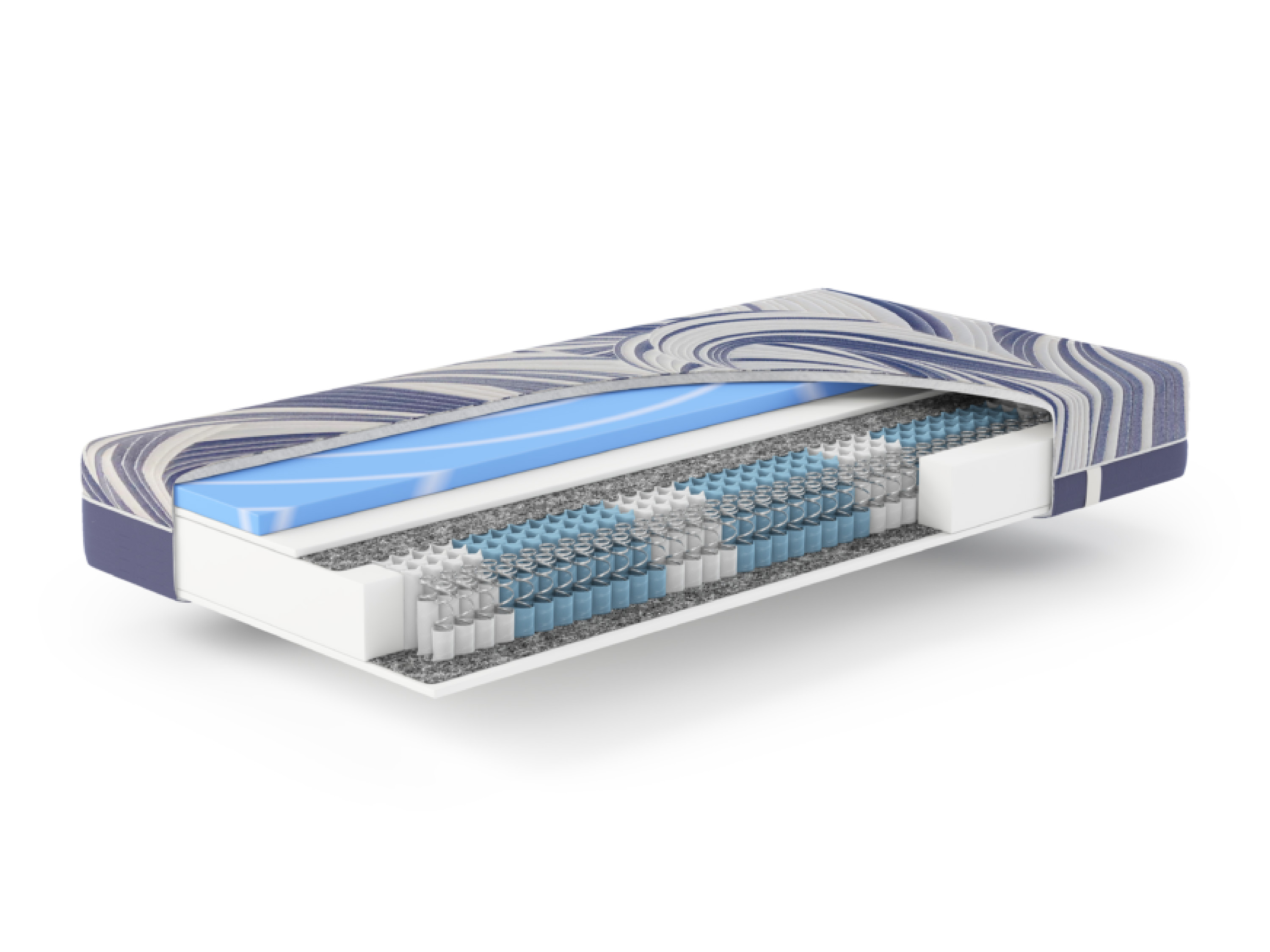 Hn8 schlafsysteme 7-zones pocketveringmatras OCEAN CLEAN (Stevig (H3), 140 x 200 cm)