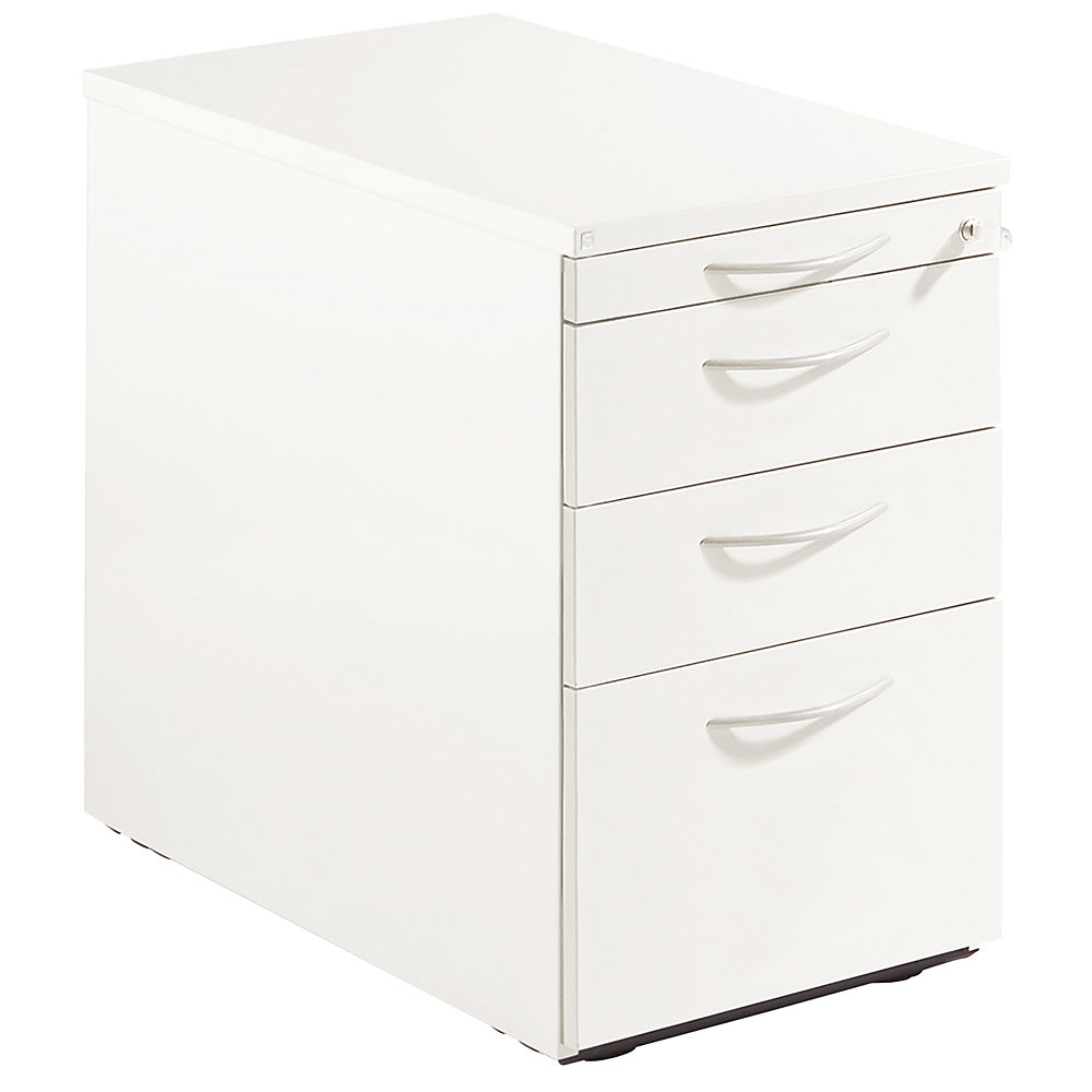 THEA - Staand ladeblok, benodigdhedenlade, 2 materiaalladen, hangmappenlade, oud wit