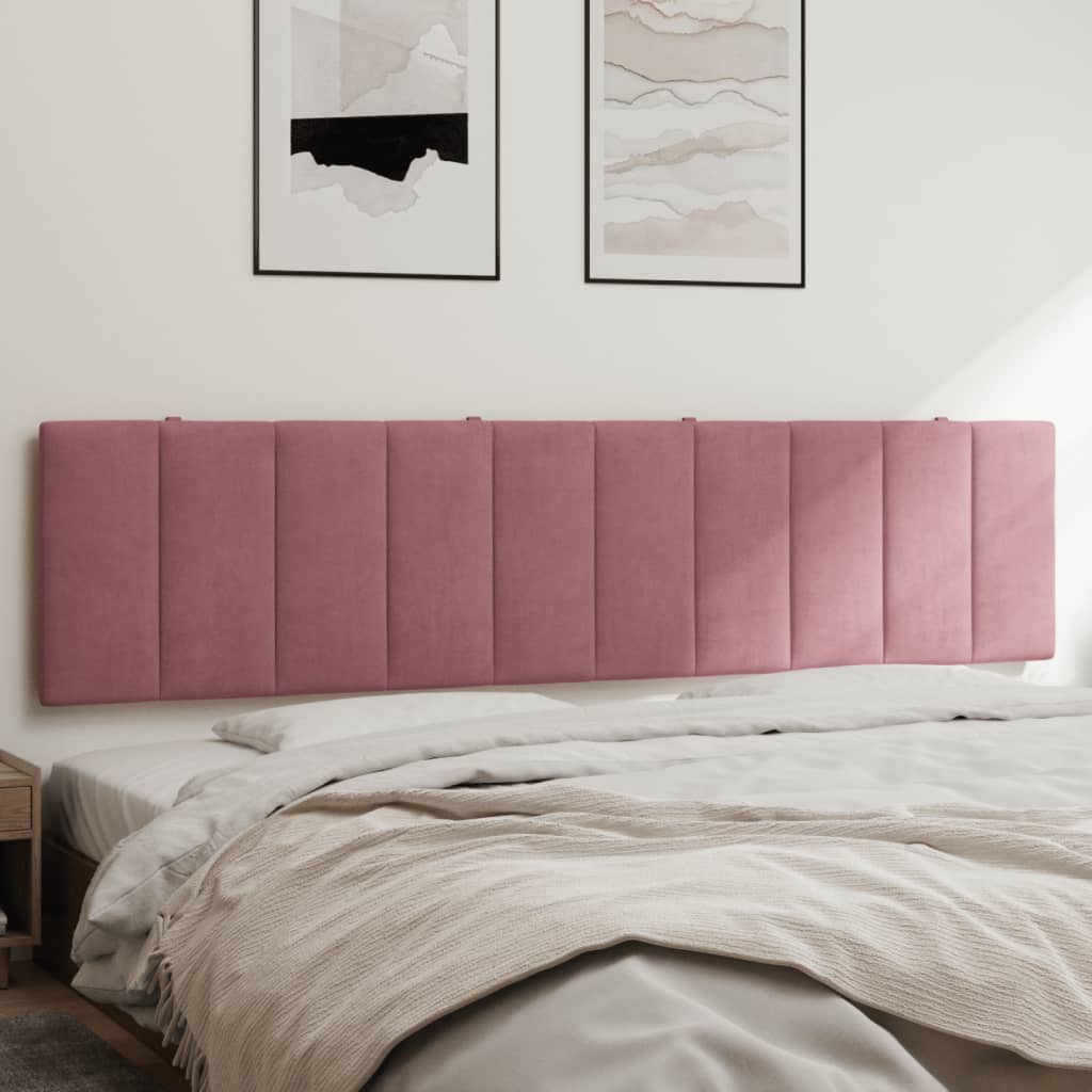 VidaXL Hoofdbordkussen 200 cm fluweel roze