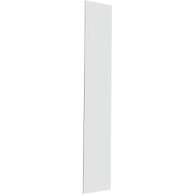 Zijwand TETRIS SOLID, voor metalen romp, H 2239 mm, voor 6 OH-kasten, 19 mm dik, lichtgrijs