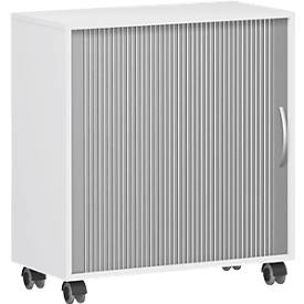 Roldeurkast PALENQUE, B 800 x D 400 x H 791 mm, wit