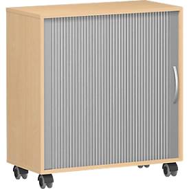 Roldeurkast PALENQUE, B 800 x D 400 x H 791 mm, beuken