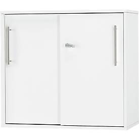 Schäfer Shop Select aanbouw-/schuifdeurkast Start Off, op tafelhoogte, afsluitbaar, B 800 x D 420 x H 726 mm, wit/wit