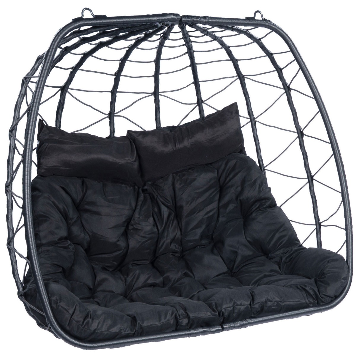 Tropilex 'Egg Duo' Black Hangstoel - 200 kg - Zwart - 