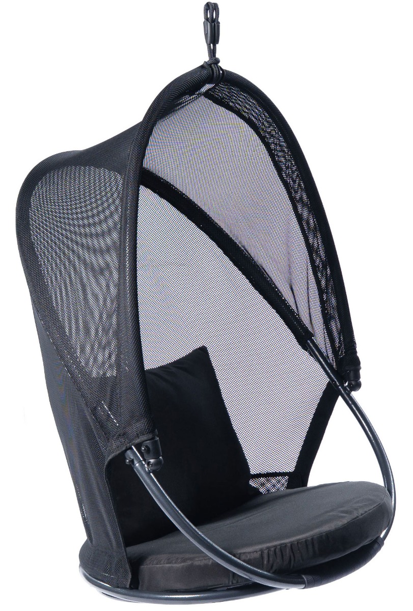 Tropilex 'Mesh' Black Hangstoel - 160 kg - Grijs - 
