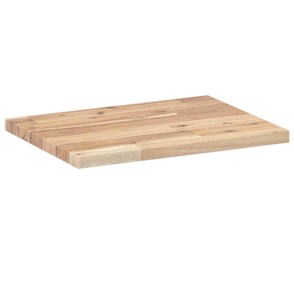 vidaXL Wandschappen 2 st zwevend 40x30x2 cm onbehandeld acaciahout