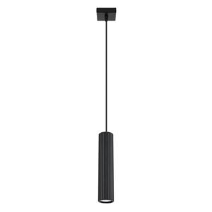 SOLLUX LIGHTING Pendellampe Karbon, schwarz, &Oslash; 6 cm, Aluminium