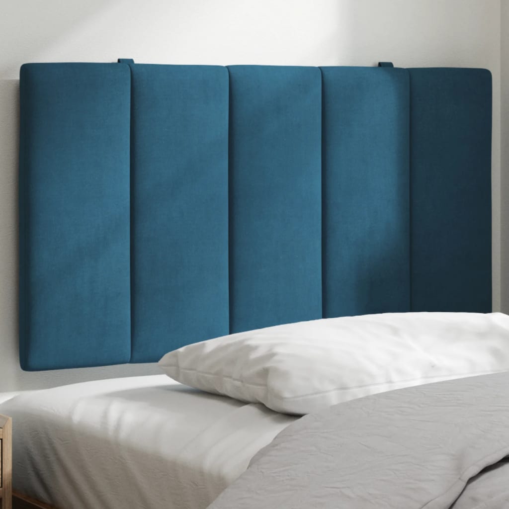 VidaXL Hoofdbordkussen 90 cm fluweel blauw