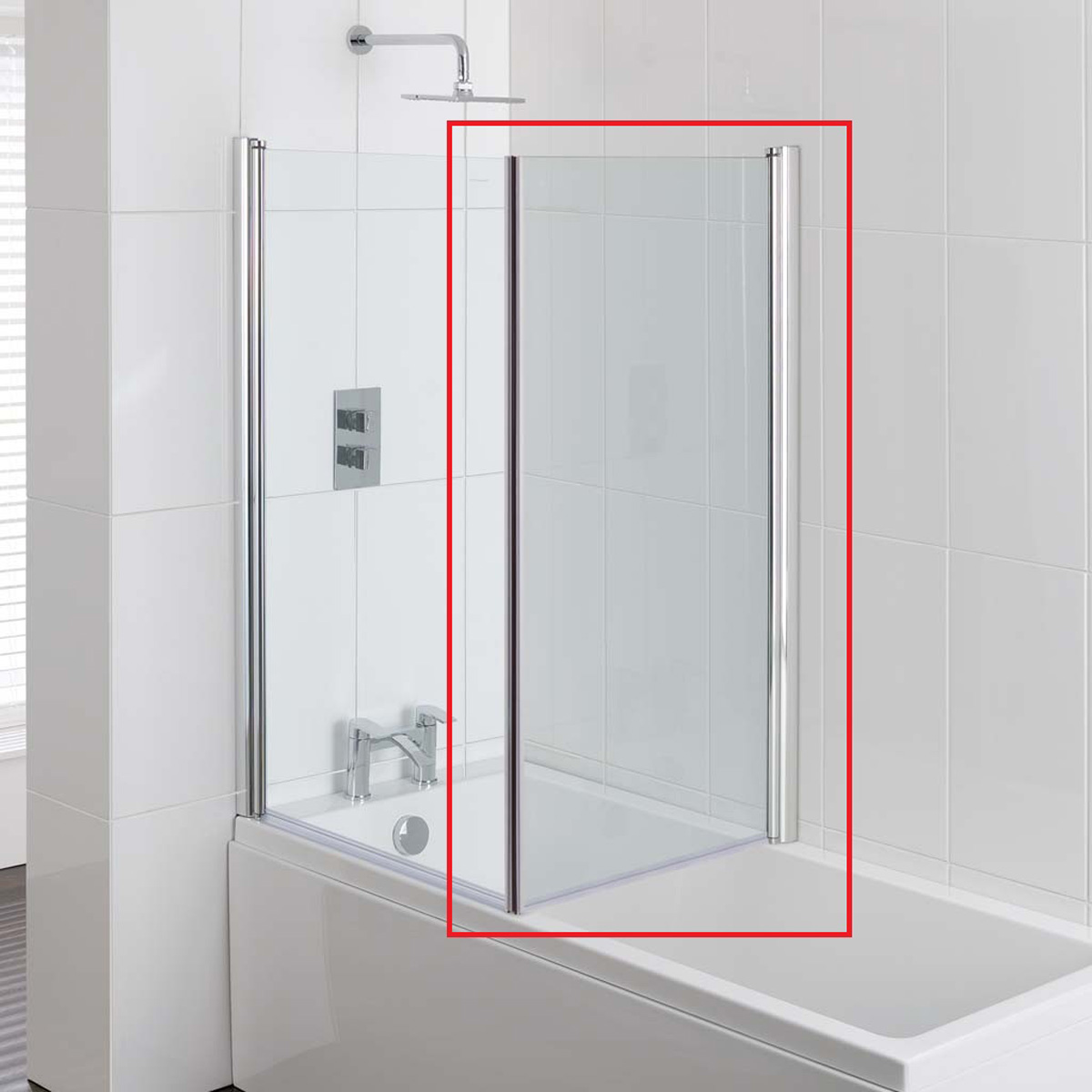 Eastbrook Type 1 badwand zijwand 80x140cm chroom