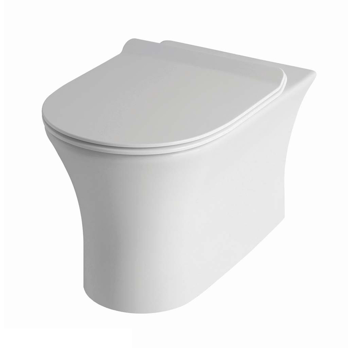 Eastbrook Northall Comfort randloos staand toilet wit glans