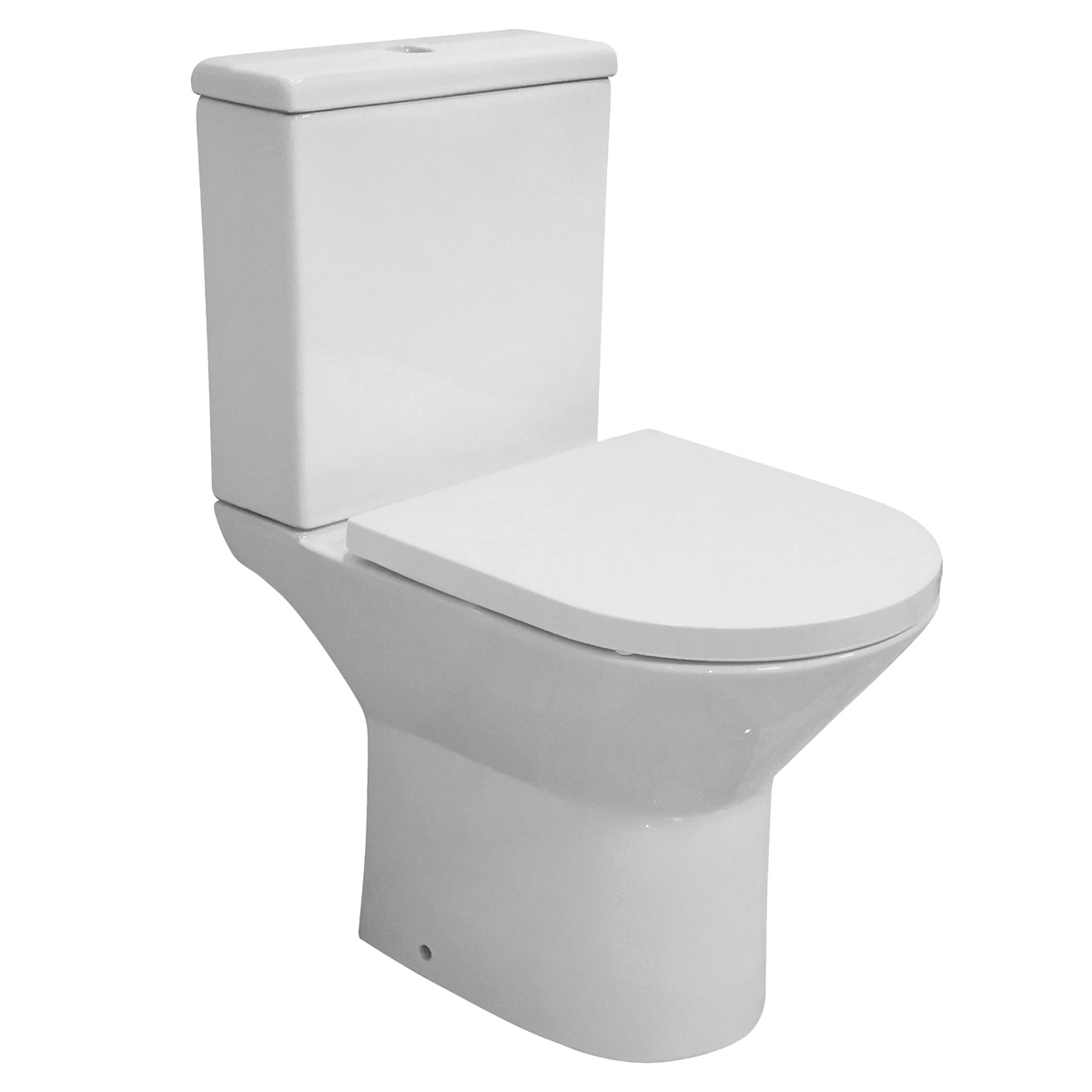 Eastbrook Croxley randloze toiletpot met vortex spoeling wit glans