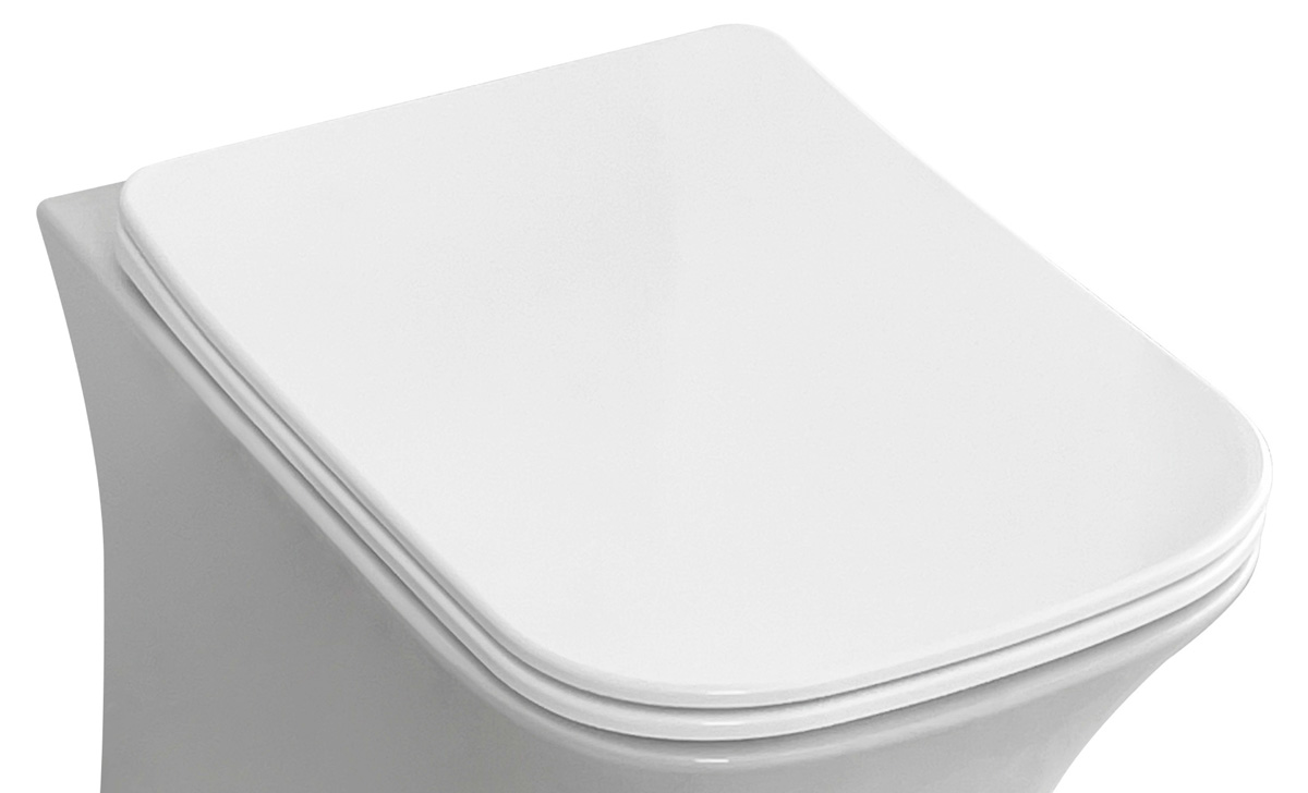 Eastbrook Beddington softclose toiletzitting wit glans
