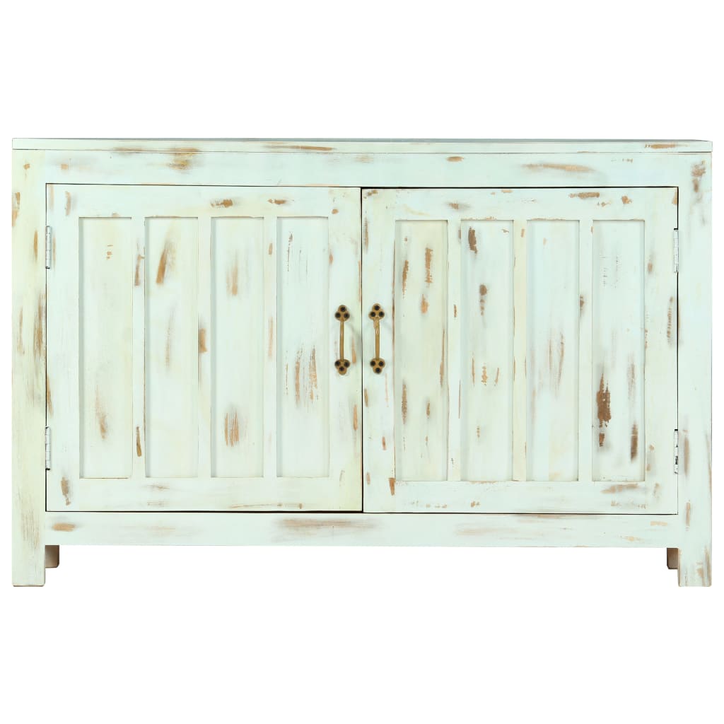 vidaXL Dressoir 110x35x70 cm massief mangohout lichtblauw