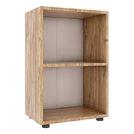 Boekenkast - hout - B 490 x D 320 x H 740 mm - honing eiken decor