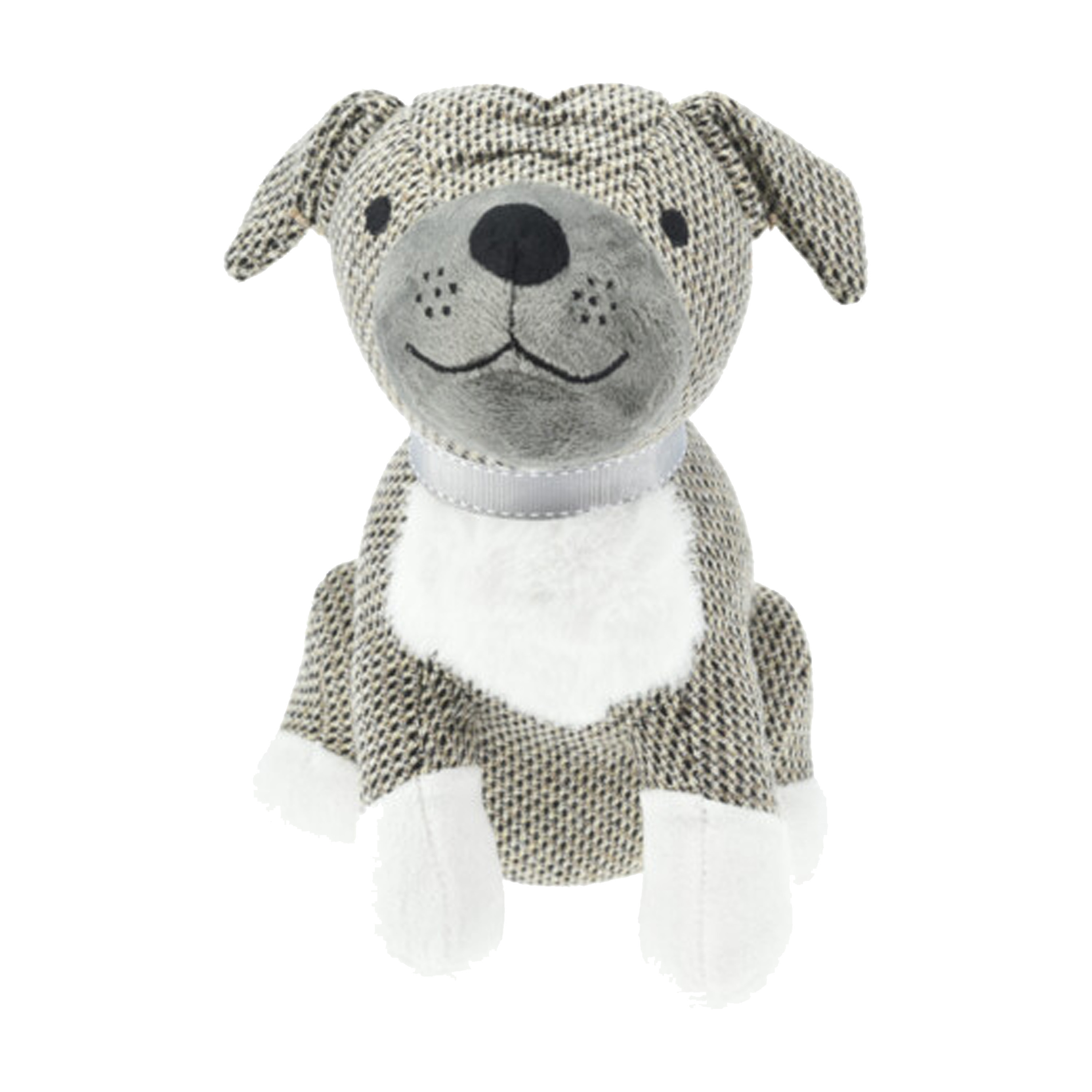 H&S Collection Deurstopper - hond - grijs - 27x20x27 cm - dieren -
