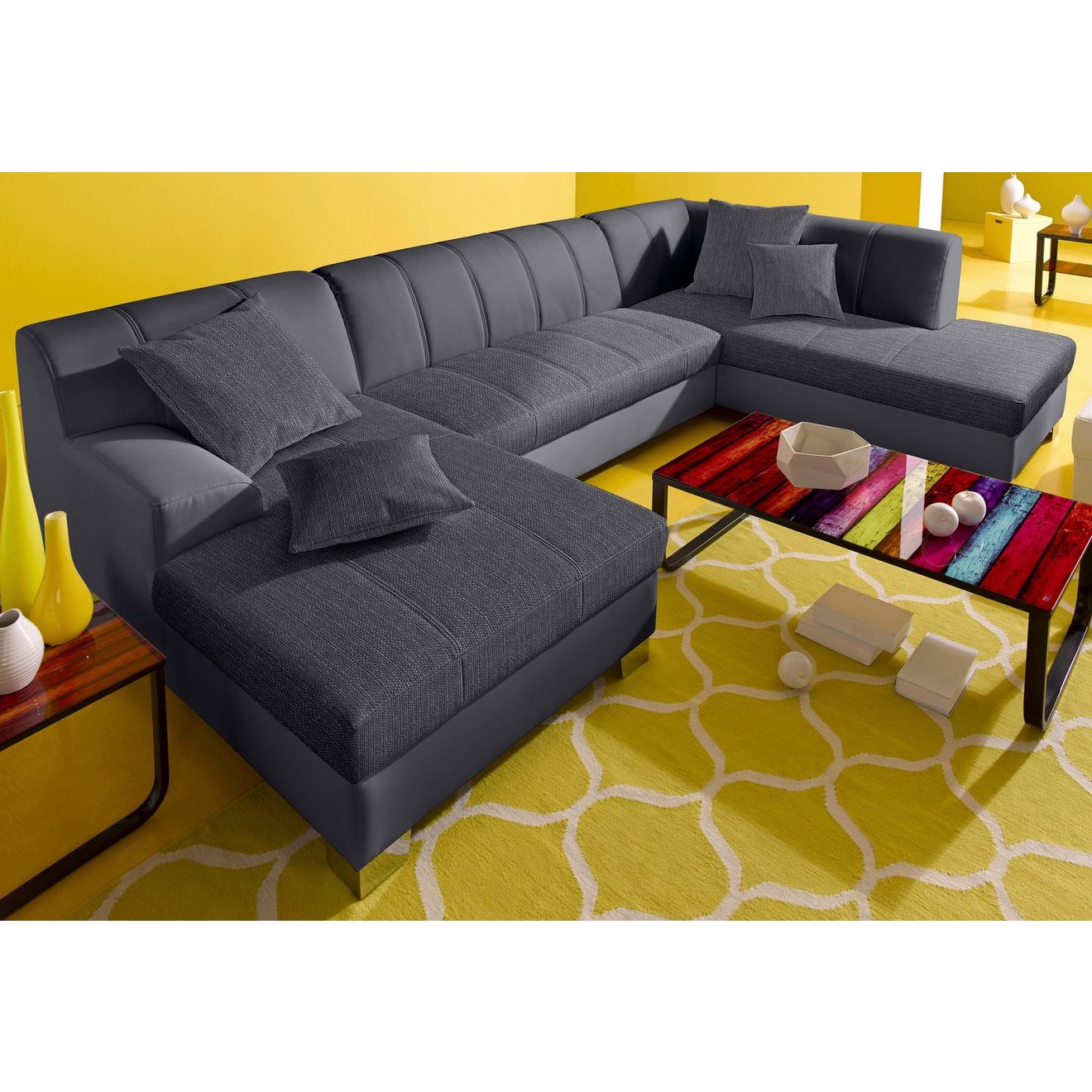 INOSIGN Zithoek Turah modern quiltwerk, incl. sierkussens, ook in leer,
