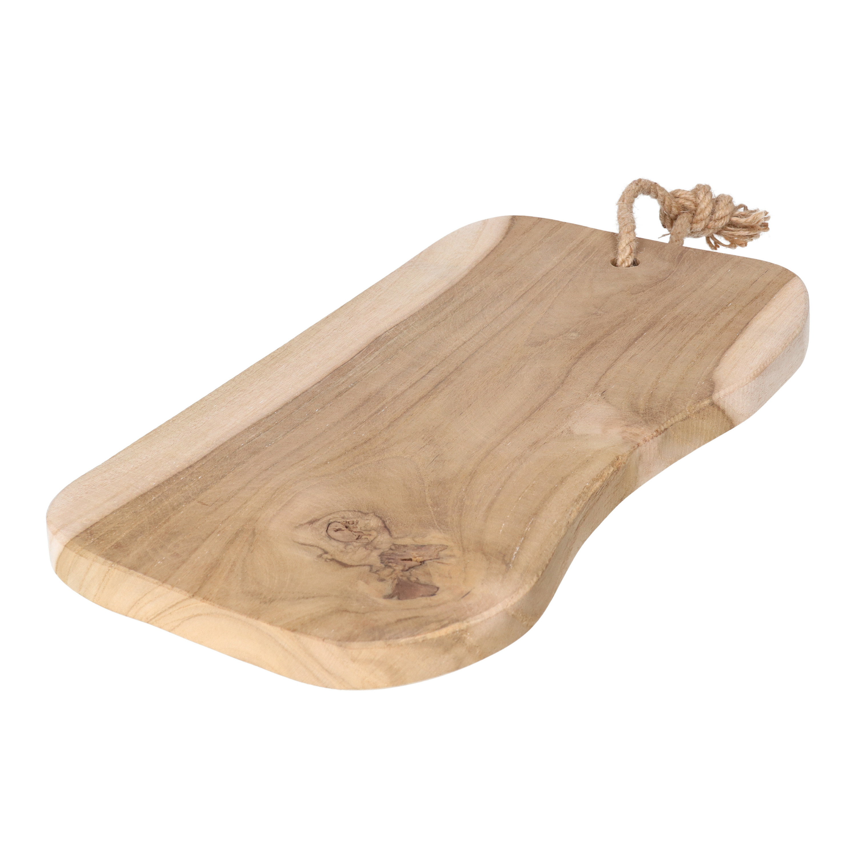 Merkloos Serveerplank/snijplank rustiek - teak hout - cm - tapas/hapjes dienblad -