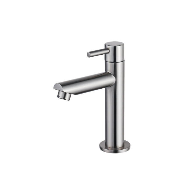 Fortifura Calvi Fonteinkraan - 15.4cm - opbouw - 1gats - PVD - Geborsteld RVS PVD (RVS) SW696237