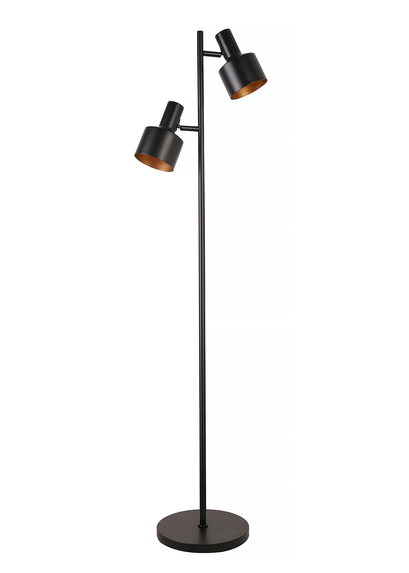 Artdelight Vloerlamp Twinkle 2 lichts H 150 cm zwart