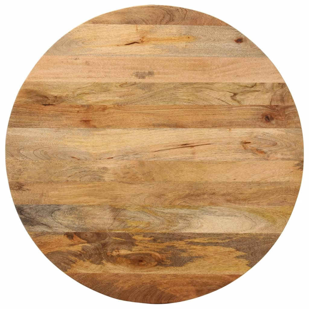 VidaXL Tafelblad rond &Oslash; 90x3,8 cm massief ruw mangohout
