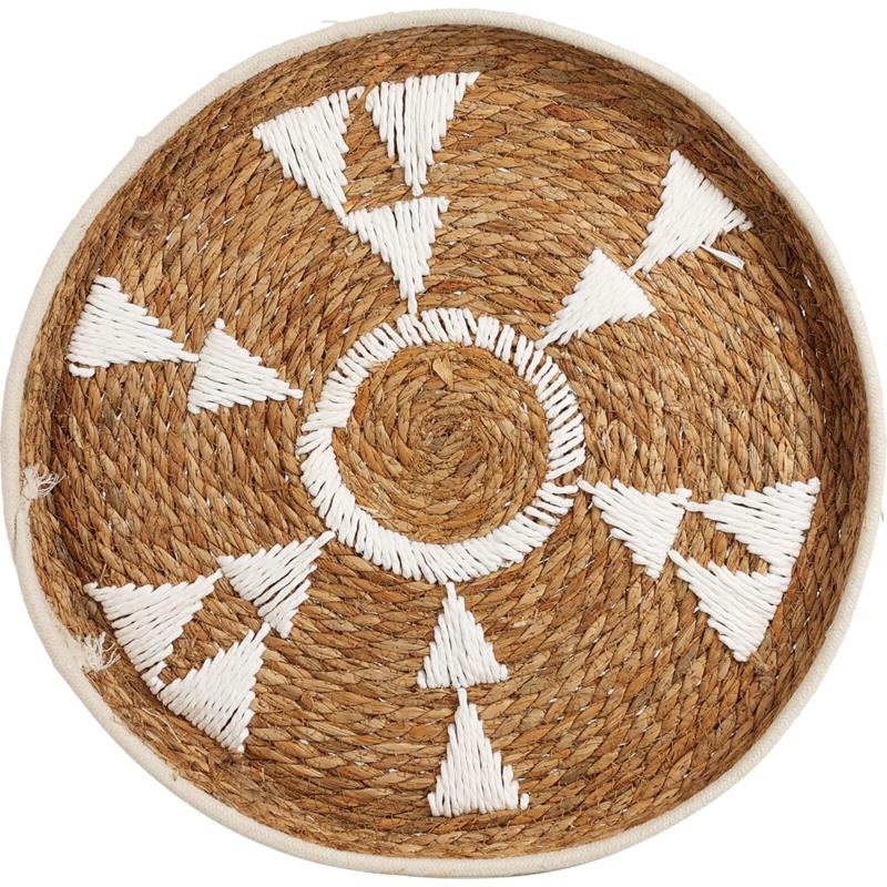 Home & Styling Wand deco riet/rotan Ø42cm