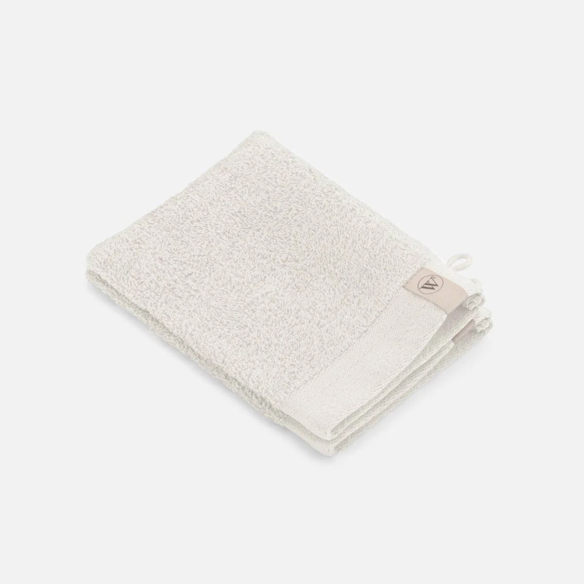 Walra Soft Cotton Washandje 16x21 cm 550 gram Stone Grey - 2 stuks