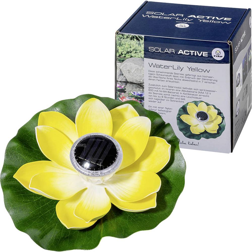 FIAP 3206-3 SOLAR ACTIVE WaterLily Yellow Decoratieve lamp op zonne-energie LED LED vast ingebouwd Geel