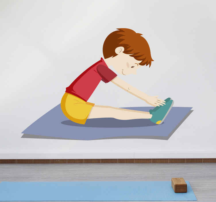 Tenstickers Stickers sport Kinder yoga