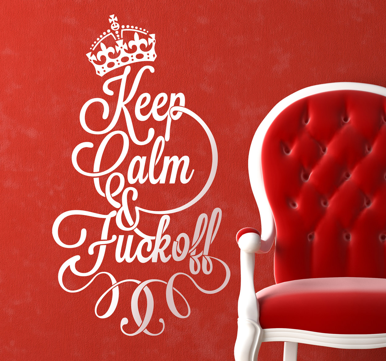 Tenstickers Sticker keep calm fuck
