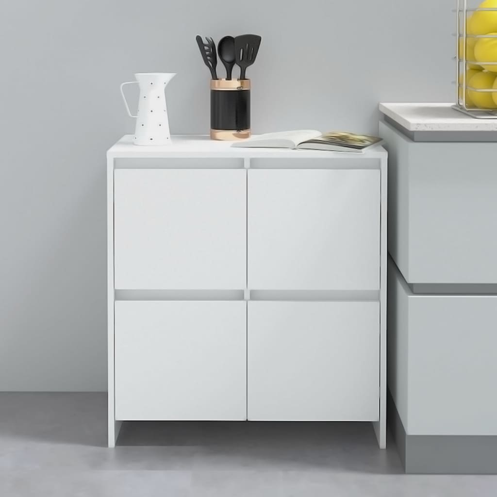 VidaXL Dressoir 70x41x75 cm bewerkt hout wit
