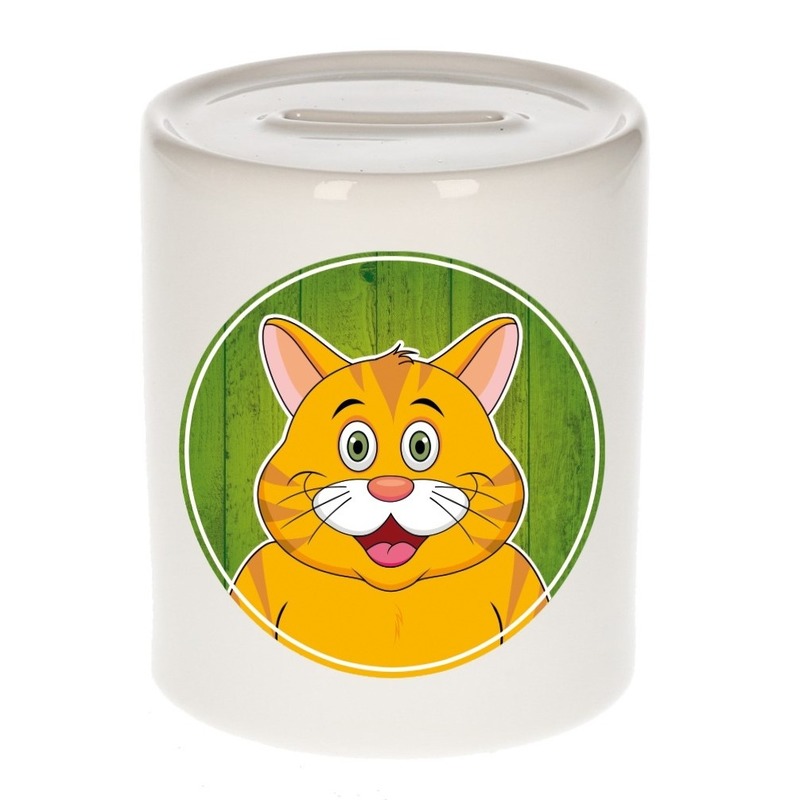 Bellatio Decorations Rode katten spaarpot voor kinderen