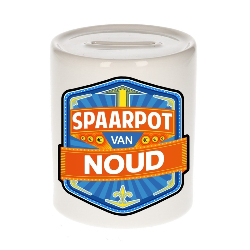 Bellatio Decorations Kinder spaarpot voor Noud -