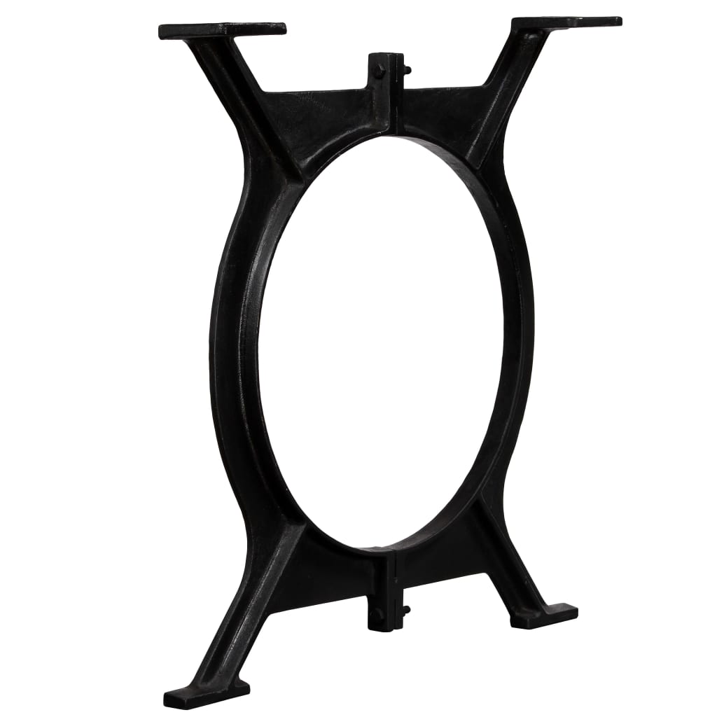 vidaXL Eettafelpoten 2 st O-frame gietijzer