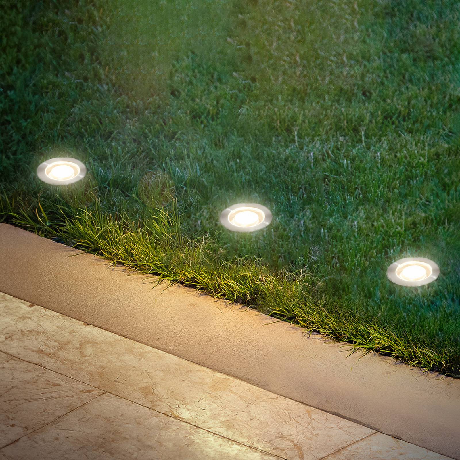 Briloner LED inbouwspot 3913032 IP67 12V 3x verlenging 3cm roestvrij staal