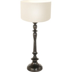 Steinhauer Tafellamp Bois met kap wit 3769ZW