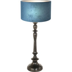 Steinhauer Tafellamp Bois met blauwe kap 3772ZW