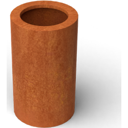 Geroba ronde plantenbak Ronda B10 350x600mm - Cortenstaal