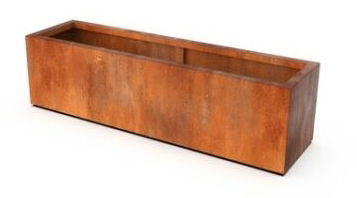 Geroba rechthoekige plantenbak Artesa B21 1500x300x800mm - Cortenstaal